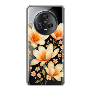 Силиконовый чехол на Honor Magic 5 с принтом Цветы