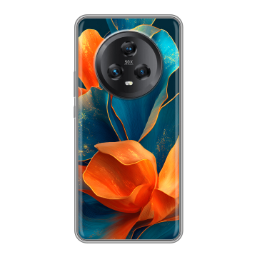 Силиконовый чехол на Honor Magic 5 с принтом Цветы