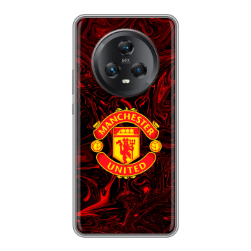 Силиконовый чехол на Honor Magic 5 с принтом Manchester United