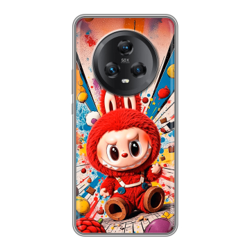 Силиконовый чехол на Honor Magic 5 с принтом Labubu Лабубу Силиконовый чехол на Honor Magic 5 с принтом Labubu Лабубу