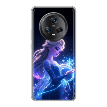 Силиконовый чехол на Honor Magic 5 с принтом Холодное сердце Frozen