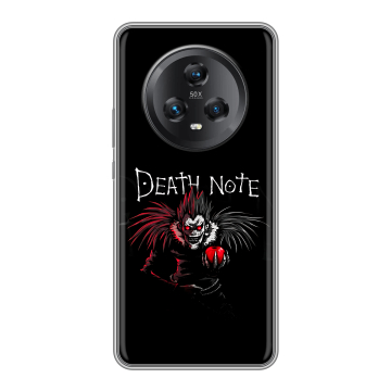 Силиконовый чехол на Honor Magic 5 с принтом Death note Тетрадь смерти Силиконовый чехол на Honor Magic 5 с принтом Death note Тетрадь смерти