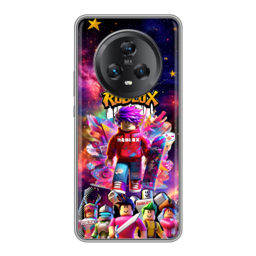Силиконовый чехол на Honor Magic 5 с принтом Roblox Роблокс