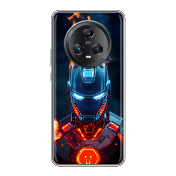Силиконовый чехол на Honor Magic 5 с принтом IronMan Железный человек