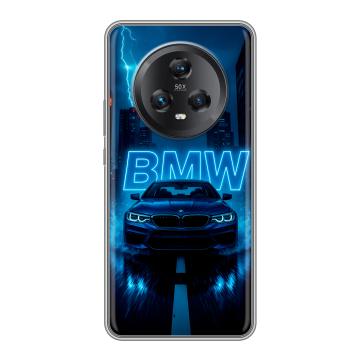 Силиконовый чехол на Honor Magic 5 с принтом BMW БМВ Силиконовый чехол на Honor Magic 5 с принтом BMW БМВ