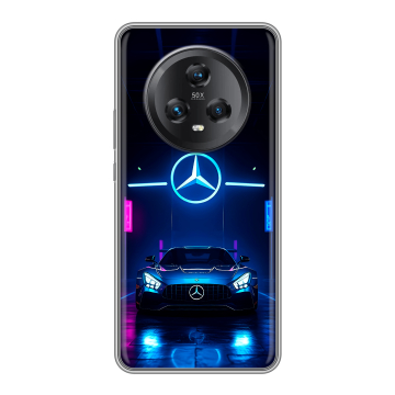 Силиконовый чехол на Honor Magic 5 с принтом Mercedes Мерседес Силиконовый чехол на Honor Magic 5 с принтом Mercedes Мерседес