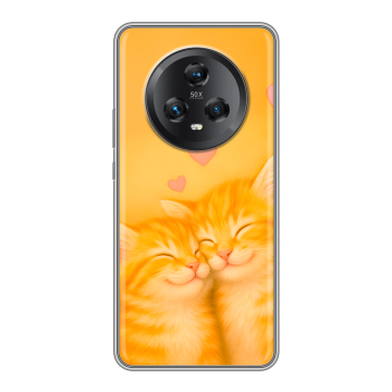Силиконовый чехол на Honor Magic 5 с принтом Милые котята