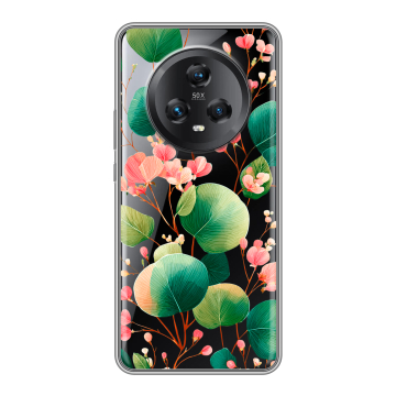 Силиконовый чехол на Honor Magic 5 с принтом женский