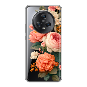 Силиконовый чехол на Honor Magic 5 с принтом цветы