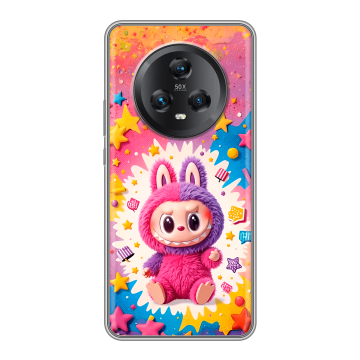 Силиконовый чехол на Honor Magic 5 с принтом Labubu Лабубу Силиконовый чехол на Honor Magic 5 с принтом Labubu Лабубу