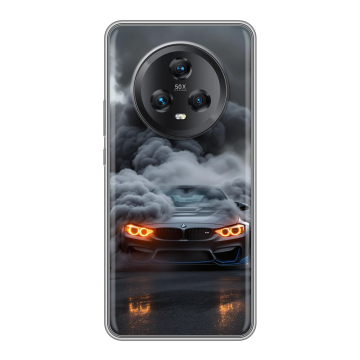 Силиконовый чехол на Honor Magic 5 с принтом BMW БМВ