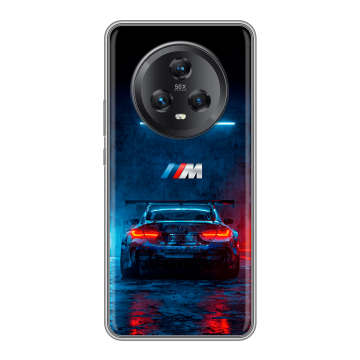 Силиконовый чехол на Honor Magic 5 с принтом BMW БМВ Силиконовый чехол на Honor Magic 5 с принтом BMW БМВ