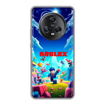 Силиконовый чехол на Honor Magic 5 с принтом Roblox Роблокс