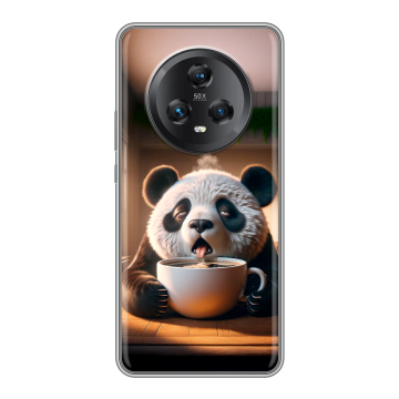Силиконовый чехол на Honor Magic 5 с принтом смешная панда Силиконовый чехол на Honor Magic 5 с принтом смешная панда
