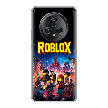 Силиконовый чехол на Honor Magic 5 с принтом Roblox Роблокс