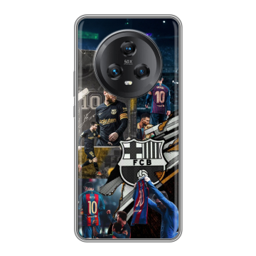 Силиконовый чехол на Honor Magic 5 с принтом Messi Barcelona Силиконовый чехол на Honor Magic 5 с принтом Messi Barcelona