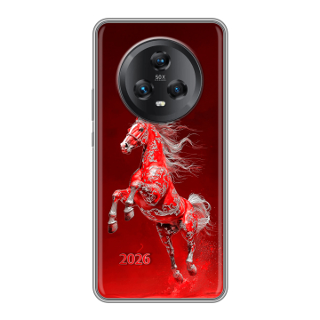 Силиконовый чехол на Honor Magic 5 с принтом Новый год
