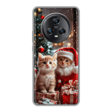 Силиконовый чехол на Honor Magic 5 с принтом Новый год