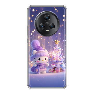 Силиконовый чехол на Honor Magic 5 с принтом Новый год
