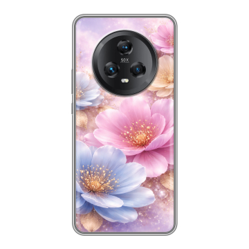 Силиконовый чехол на Honor Magic 5 с принтом женский