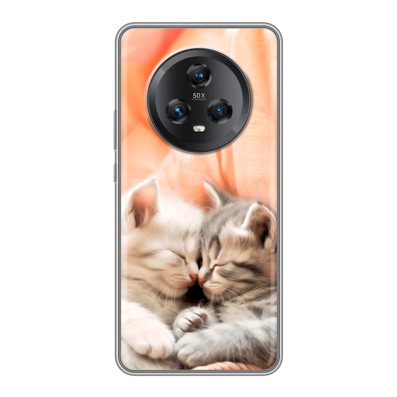 Силиконовый чехол на Honor Magic 5 с принтом Котята Силиконовый чехол на Honor Magic 5 с принтом Котята