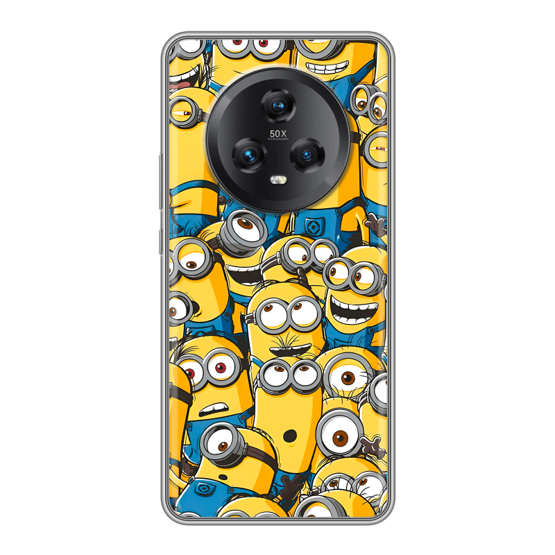 Силиконовый чехол на Honor Magic 5 с принтом Миньоны Силиконовый чехол на Honor Magic 5 с принтом Миньоны