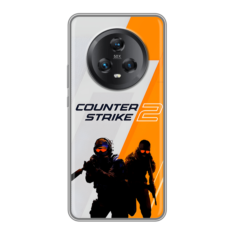 Силиконовый чехол на Honor Magic 5 с принтом Counter Strike Силиконовый чехол на Honor Magic 5 с принтом Counter Strike