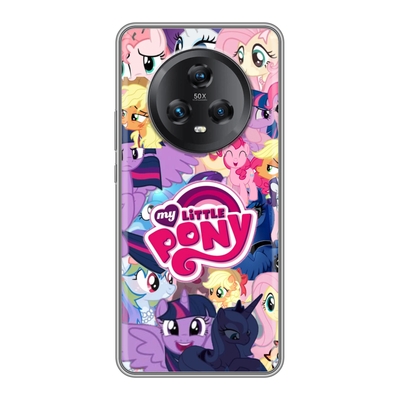 Силиконовый чехол на Honor Magic 5 с принтом My little pony Дружба чудо Силиконовый чехол на Honor Magic 5 с принтом My little pony Дружба чудо