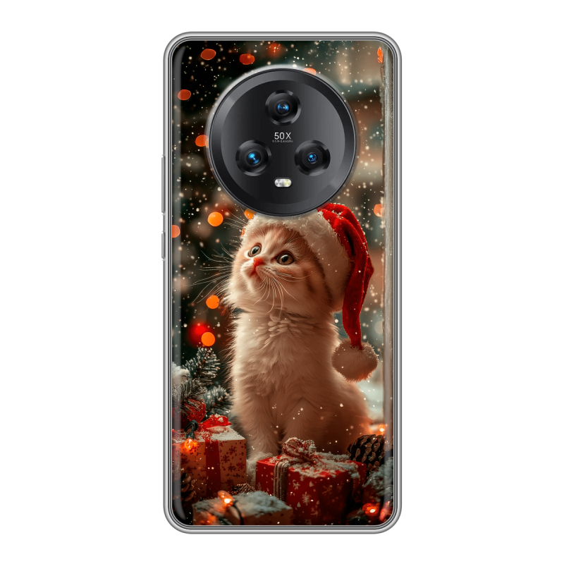 Силиконовый чехол на Honor Magic 5 с принтом Новый год Силиконовый чехол на Honor Magic 5 с принтом Новый год
