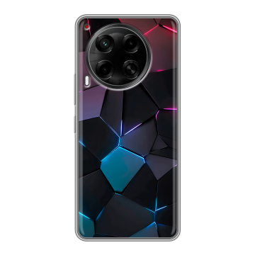 Силиконовый чехол на Tecno Camon 30 5G с принтом Геометрия неона Силиконовый чехол на Tecno Camon 30 5G с принтом Геометрия неона