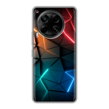 Силиконовый чехол на Tecno Camon 30 5G с принтом Абстракция неон Силиконовый чехол на Tecno Camon 30 5G с принтом Абстракция неон