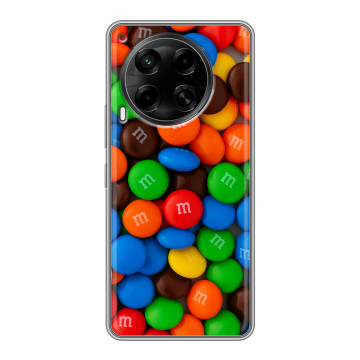 Силиконовый чехол на Tecno Camon 30 5G с принтом Конфеты Силиконовый чехол на Tecno Camon 30 5G с принтом Конфеты