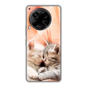 Силиконовый чехол на Tecno Camon 30 5G с принтом Котята