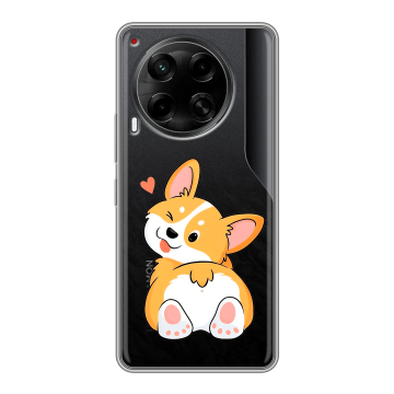 Силиконовый чехол на Tecno Camon 30 5G с принтом Корги