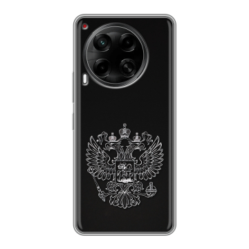 Силиконовый чехол на Tecno Camon 30 5G с принтом Герб России Силиконовый чехол на Tecno Camon 30 5G с принтом Герб России