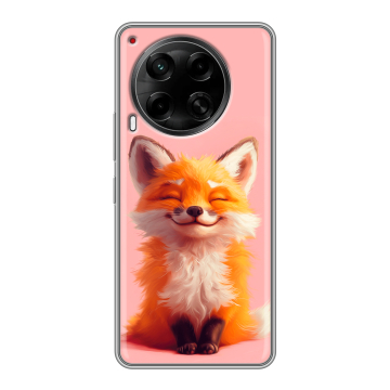 Силиконовый чехол на Tecno Camon 30 5G с принтом милая лиса Силиконовый чехол на Tecno Camon 30 5G с принтом милая лиса