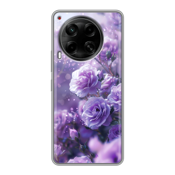 Силиконовый чехол на Tecno Camon 30 5G с принтом Розы цветы