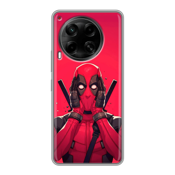 Силиконовый чехол на Tecno Camon 30 5G с принтом Дедпул Deadpool