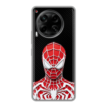 Силиконовый чехол на Tecno Camon 30 5G с принтом человек паук spiderman