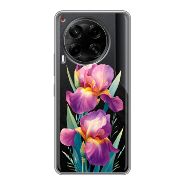 Силиконовый чехол на Tecno Camon 30 5G с принтом Цветы орхидеи