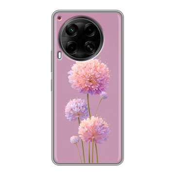 Силиконовый чехол на Tecno Camon 30 5G с принтом Цветы