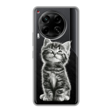 Силиконовый чехол на Tecno Camon 30 5G с принтом Котенок