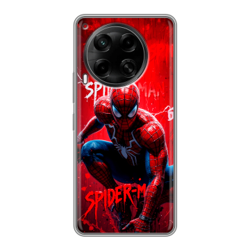 Силиконовый чехол на Tecno Camon 30 5G с принтом Spiderman Человек паук