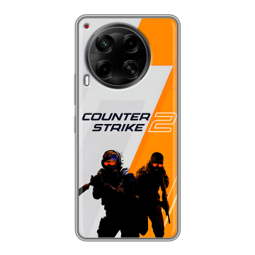 Силиконовый чехол на Tecno Camon 30 5G с принтом Counter Strike