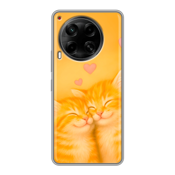 Силиконовый чехол на Tecno Camon 30 5G с принтом Милые котята