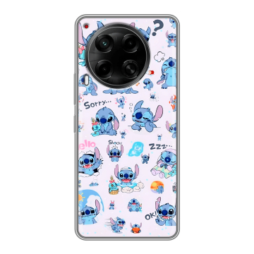 Силиконовый чехол на Tecno Camon 30 5G с принтом Лило и Стич Силиконовый чехол на Tecno Camon 30 5G с принтом Лило и Стич