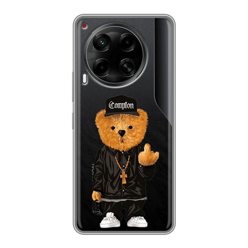 Силиконовый чехол на Tecno Camon 30 5G с принтом Плюшевый медведь Силиконовый чехол на Tecno Camon 30 5G с принтом Плюшевый медведь