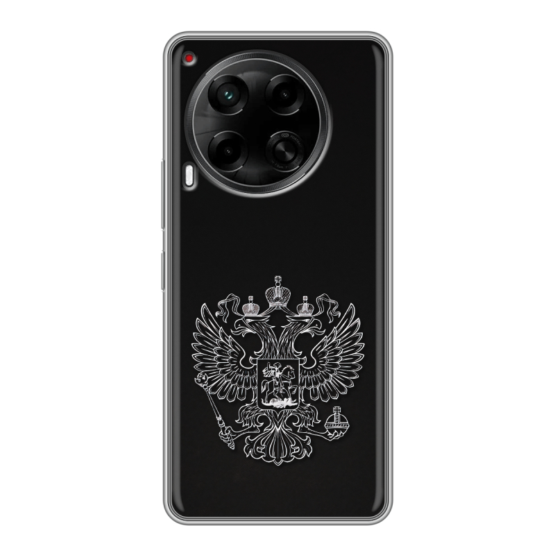 Силиконовый чехол на Tecno Camon 30 5G с принтом Герб России Силиконовый чехол на Tecno Camon 30 5G с принтом Герб России