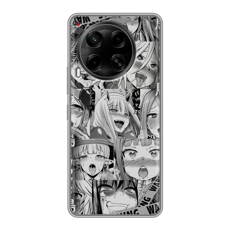 Силиконовый чехол на Tecno Camon 30 5G с принтом Ahegao Ахегао Аниме Силиконовый чехол на Tecno Camon 30 5G с принтом Ahegao Ахегао Аниме