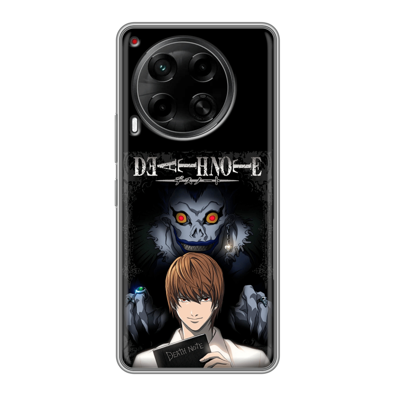 Силиконовый чехол на Tecno Camon 30 5G с принтом Death note Тетрадь смерти Силиконовый чехол на Tecno Camon 30 5G с принтом Death note Тетрадь смерти